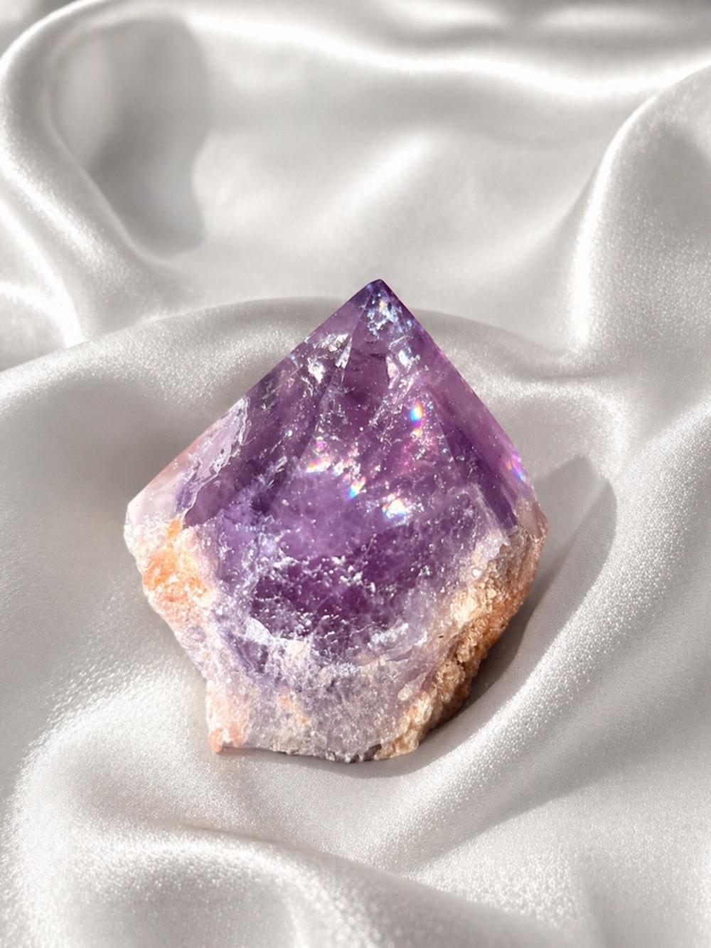 Natural Amethyst Point Cluster - Purple Crystal